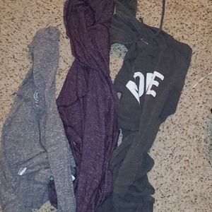 3 sweatshirts